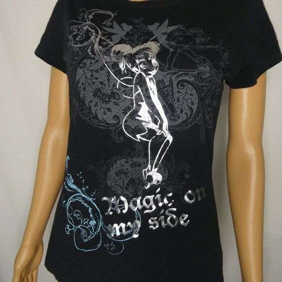 Disney Tinker Bell Magic on My Side Graphic TShirt - Picture 1 of 10